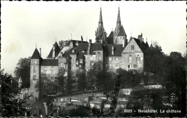 Neuchâtel/Le château  Vorderseite