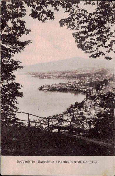 Montreux, Souvenir de l'Exposition d'Horticulture Vorderseite