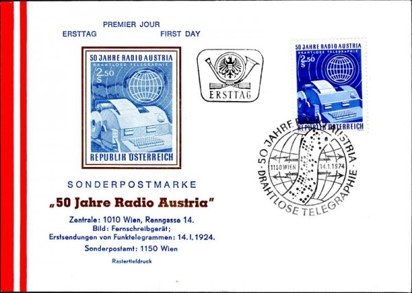 50 Jahre Radio Austria Vorderseite