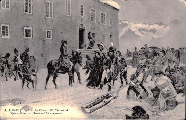 Hospice du Grand St. Bernard, Réception du Général Bonaparte Vorderseite