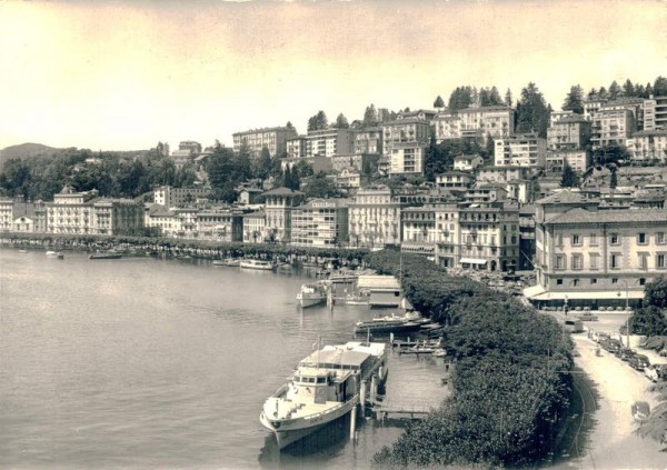 Lugano. Lungolago Vorderseite