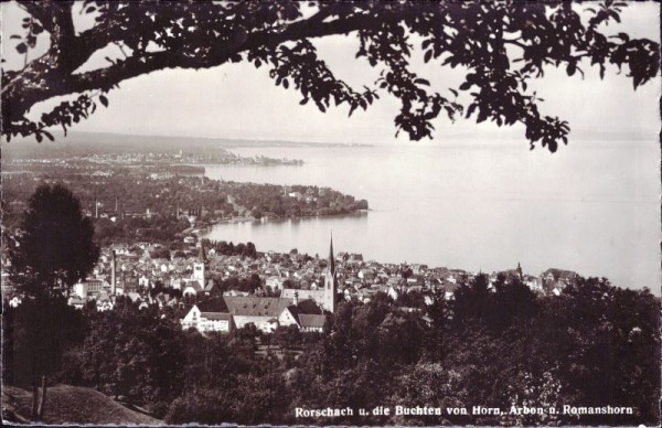 Rorschach und die Buchten von Horn Arbon und Romanshorn. 1948