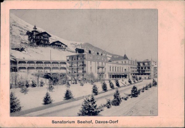 Sanatorium Seehof/Davos-Dorf Vorderseite