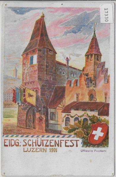 Eidg. Schützenfest Luzern 1901 - Stempel: Eidg. Schützenfest