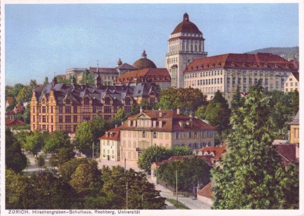 Zürich Hirschengraben - Schulhaus Rechberg Universität