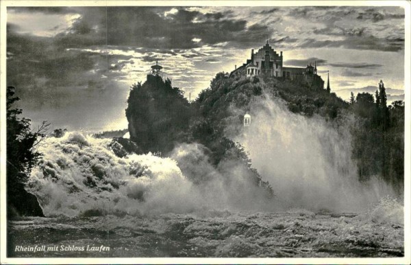 Rheinfall mit Schloss Laufen Vorderseite