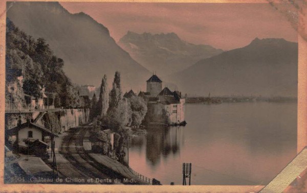 Chateau de Chillion et Dents du Midi Vorderseite