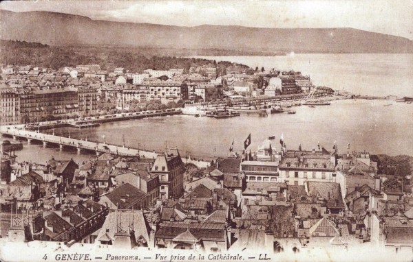 Genève - Panorama - Vue prise de la Cathédrale