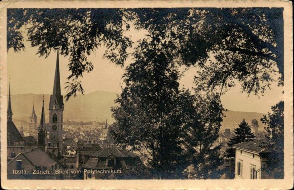 Zürich - Blick vom Polytechnikum Vorderseite