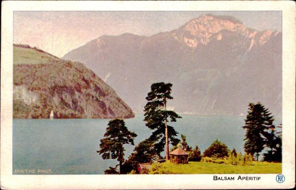 Blick auf Vierwaldstättersee, Balösam Apéritif Vorderseite