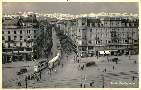Zürich, Bahnhofstrasse Vorderseite