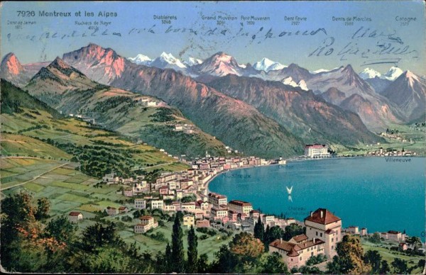 Montreux et les alpes Vorderseite