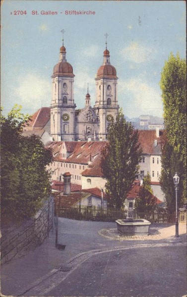 St. Gallen, Stiftskirche Vorderseite