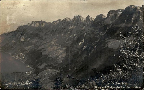 Sennisalp/Blick auf Wallenstadt und Churfirsten. Vorderseite