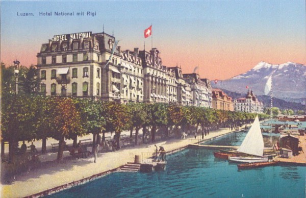 Luzern - Hotel National mit Rigi