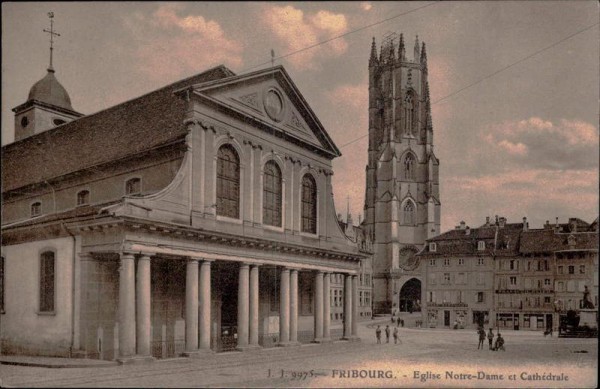 Cathédrale Saint-Nicolas de Fribourg Vorderseite