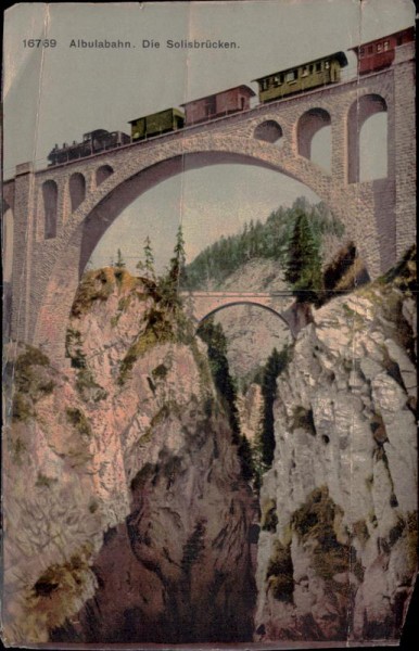 Albulabahn, Solisbrücken Vorderseite
