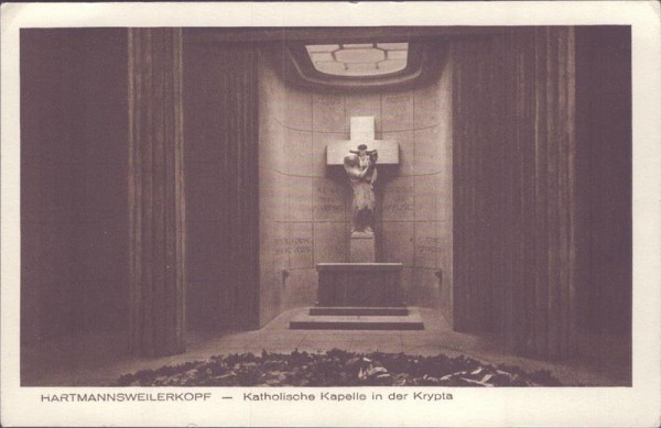 Hartmannsweilerkopf - Katholische Kapelle in der Krypta Vorderseite
