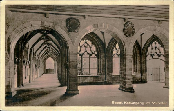 Basel/Kreuzgang im Münster Vorderseite