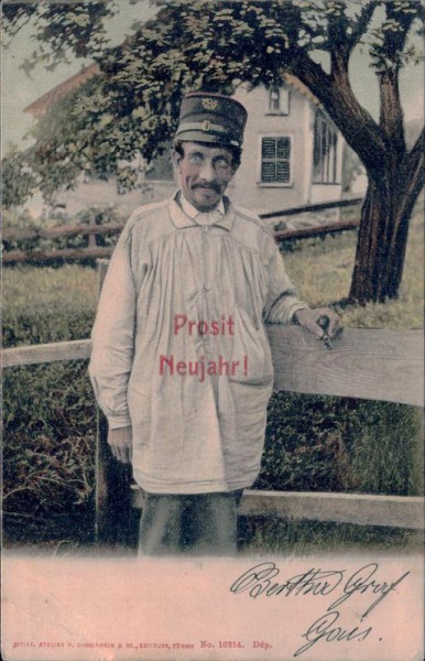 Prosit Neujahr Vorderseite