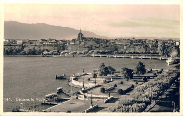 Genève. La Rade. 1920 Vorderseite