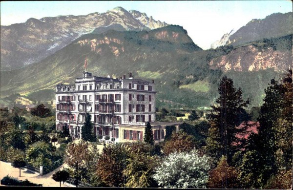 Meyringen. Hotel du Sauvage Vorderseite