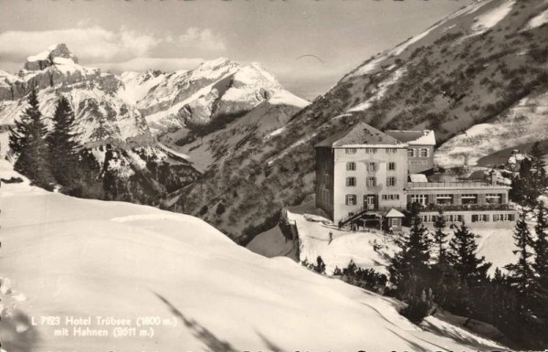 Hotel Trübsee mit Hahnen Vorderseite