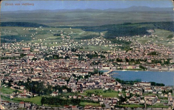 Zürich vom Uetliberg Vorderseite