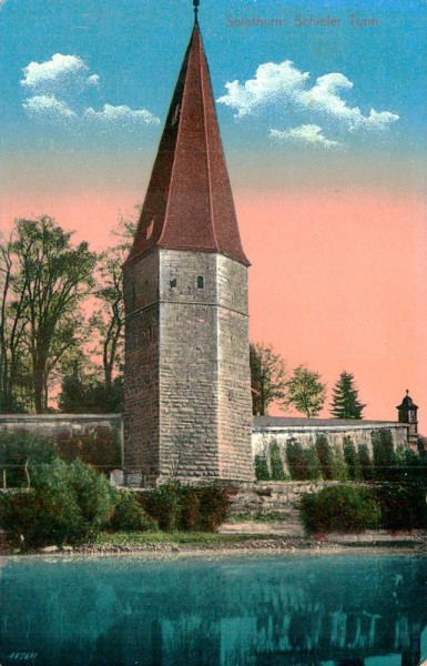 Solothurn, Schiefer Turm Vorderseite