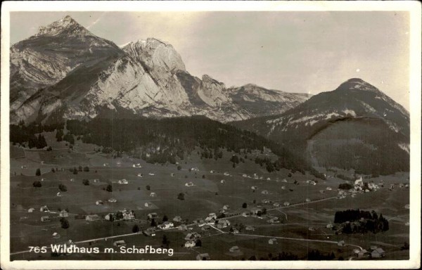 Wildhaus mit Schafberg. Vorderseite