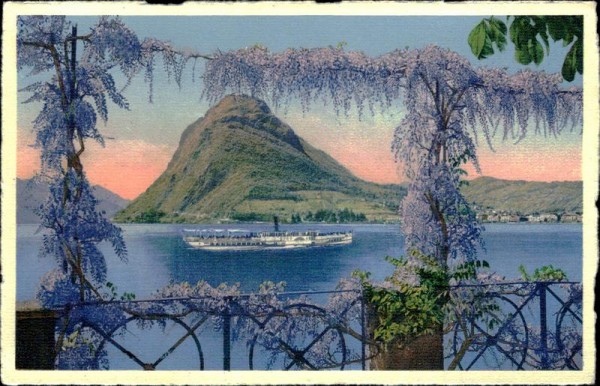 Lago di Lugano/Monte S. Salvatore (912 m) Vorderseite