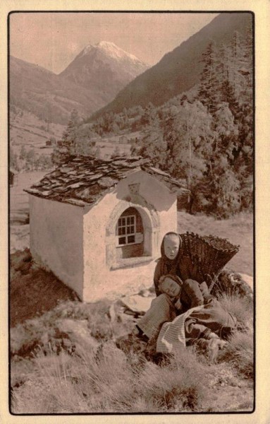 Kapellenweg von Saas-Grund nach Saas-Fee Vorderseite