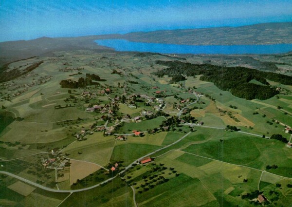 Hirzel ZH  - Flugaufnahmen Vorderseite
