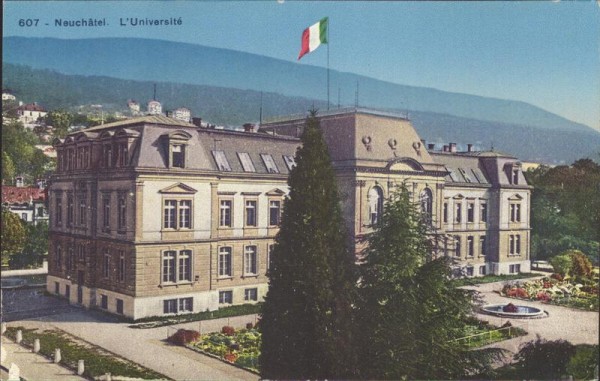 Neuchâtel.  L'université Vorderseite