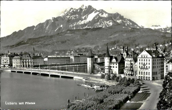 Luzern mit Pilatus  Vorderseite