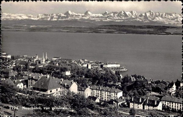 Neuchâtel - Vue générale Vorderseite