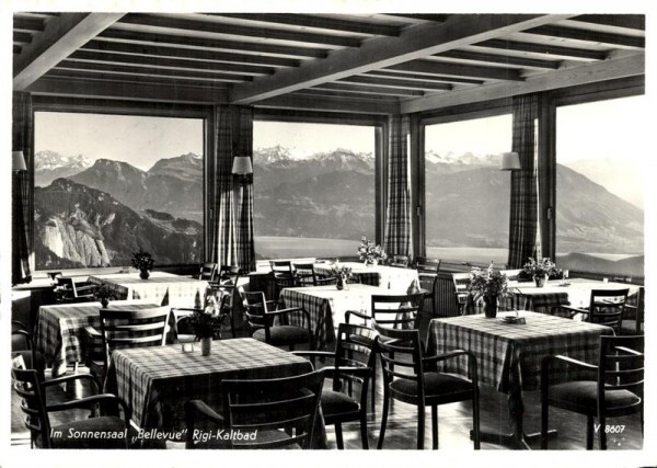 Im Sonnensaal "Bellevue", Rigi-Kaltbad Vorderseite