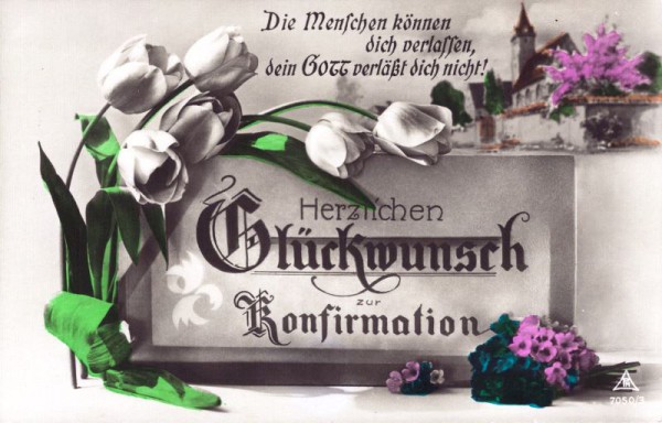 Herzlichen Glückwunsch zur Konfirmation