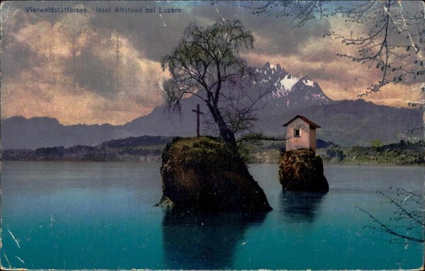 Vierwaldstättersee/Insel Altstaad bei Luzern Vorderseite