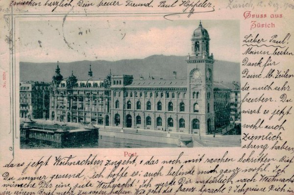 Gruss aus Zürich Vorderseite