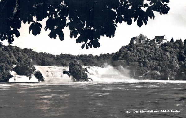 Der Rheinfall mit Schloss Laufen Vorderseite