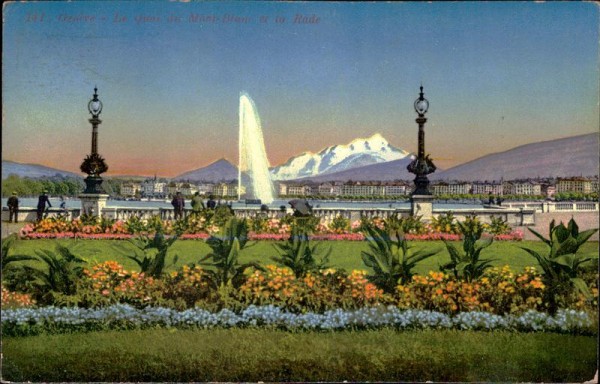 Genève - Le Quai du Mont-Blanc et la Rade Vorderseite