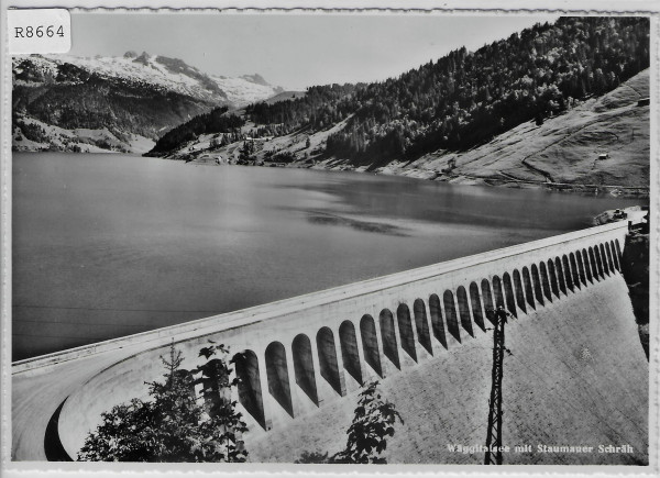 Wäggitalsee mit Staumauer Schräh