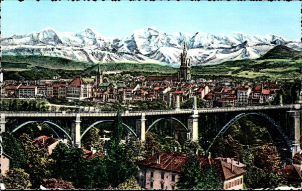 Bern und die Alpen Vorderseite