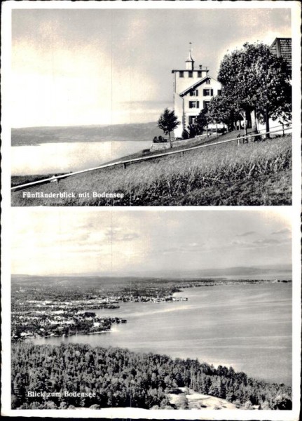 Fünfländerblick mit Bodensee & Blick zum Bodensee Vorderseite