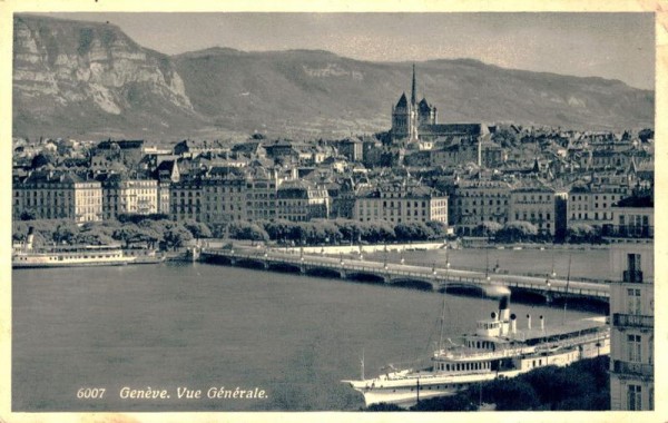 Genève. Vue Générale Vorderseite