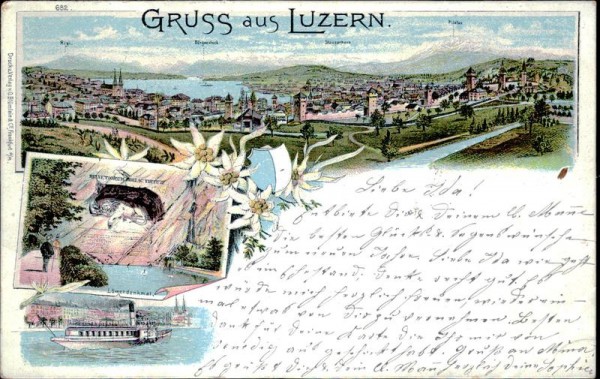 Gruss aus Luzern Vorderseite