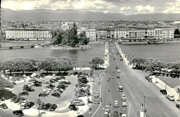 Genève, Pont du Mont-Blanc Vorderseite