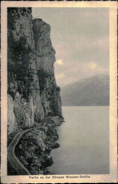 Partie an der Strasse Weesen-Bettlis Vorderseite
