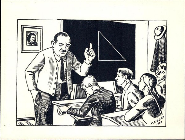 Der Lehrer spricht Vorderseite